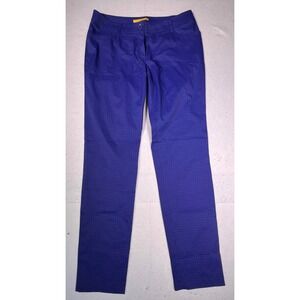 Louis Castel Golf Pants Womens 70cm Blue Geometric Monogram Print / Excellent